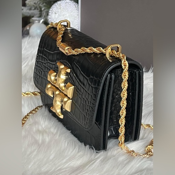 77044 - Tory Burch Eleanor Embossed Small Convertible Shoulder Bag - Picture 6 of 14